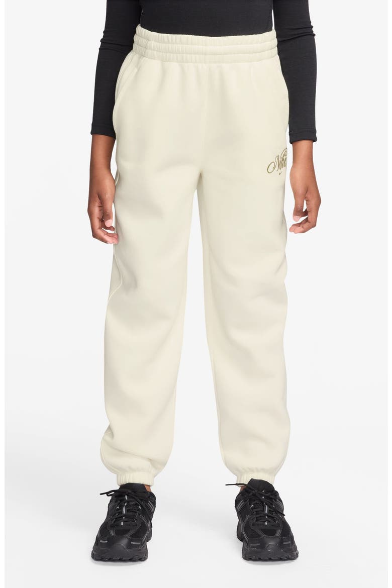 Kids' Sportswear Club Loose Fit Fleece Sweatpants, Main, color, SOFT PEARL