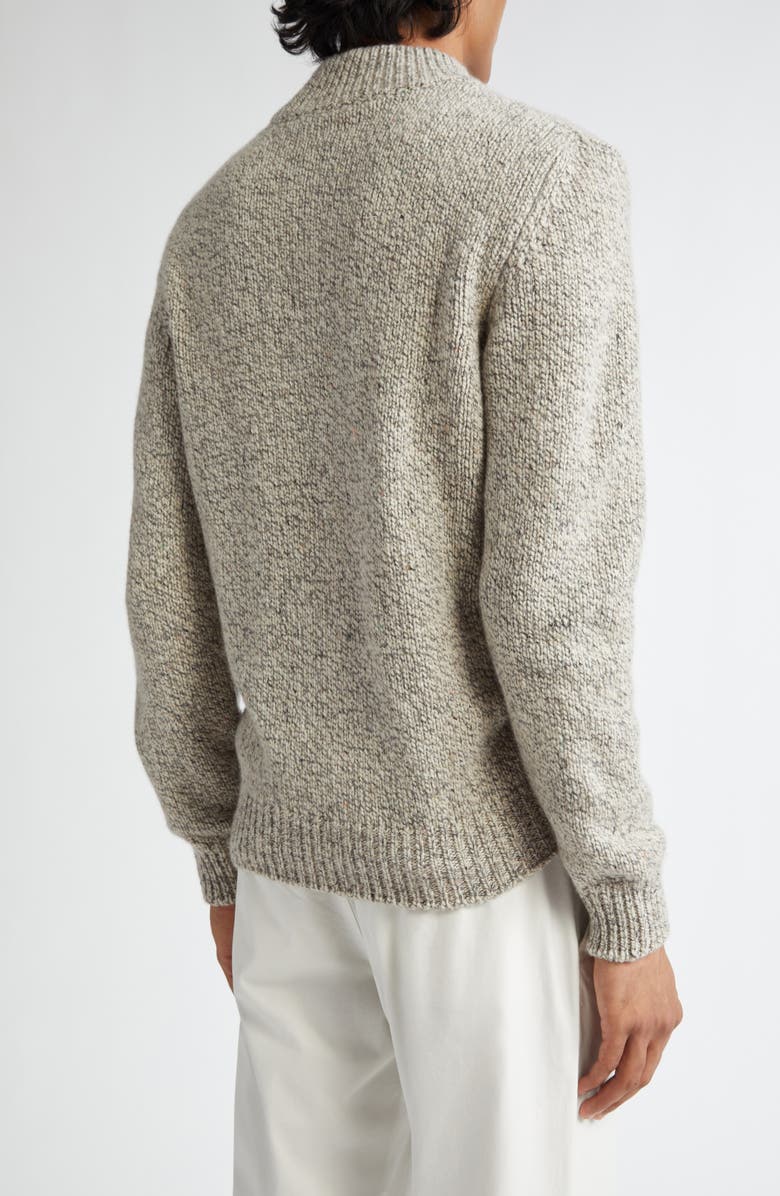 Eleventy Donegal Cashmere Half Zip Pullover Sweater, Alternate, color, 