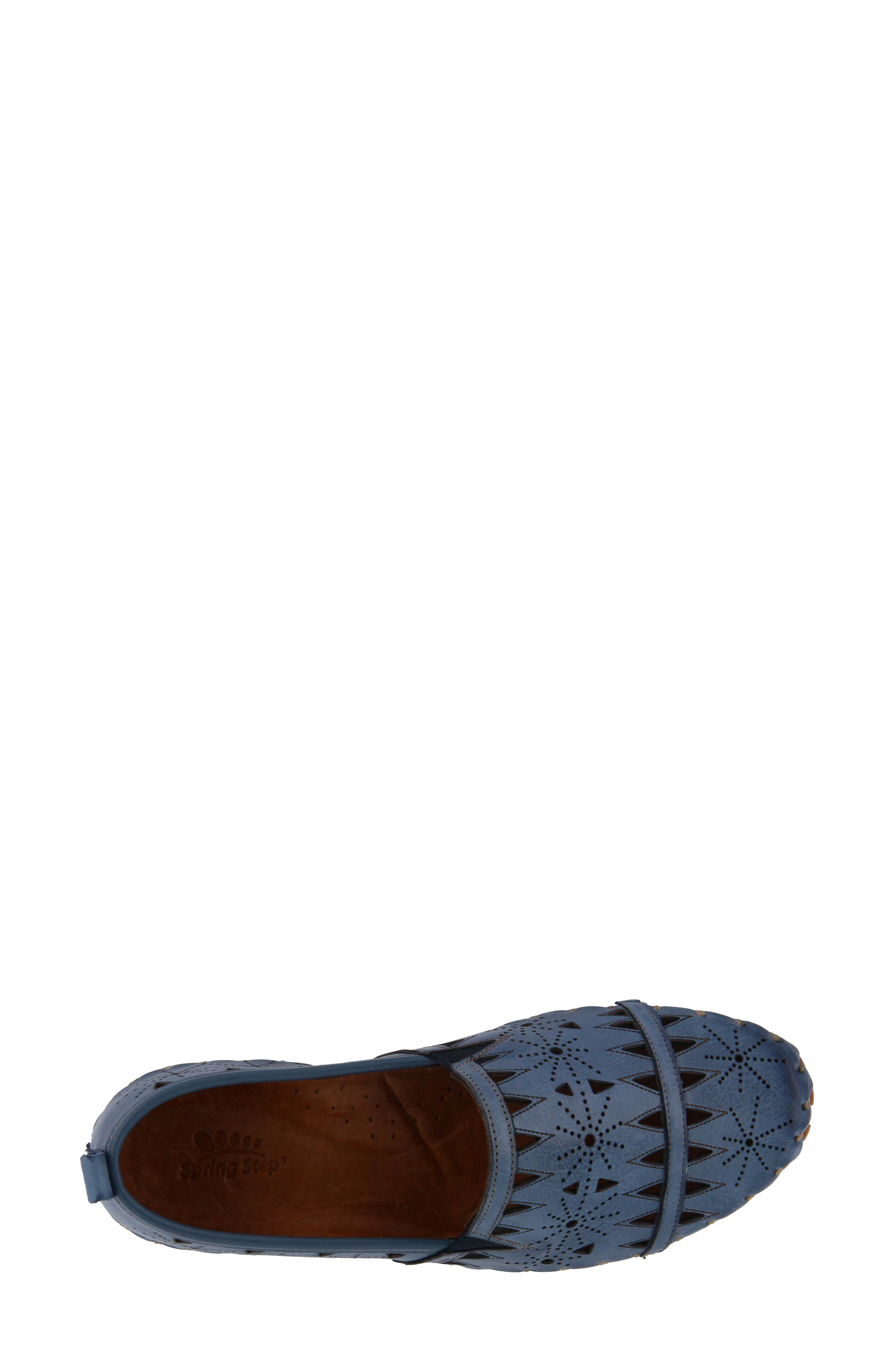Fusaro Flat, Alternate, color, BLUE LEATHER
