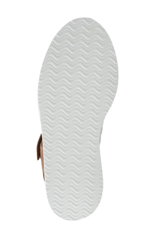 Naot Pavlova Platform Sandal In Latte Brown Leather/gldn Brwn