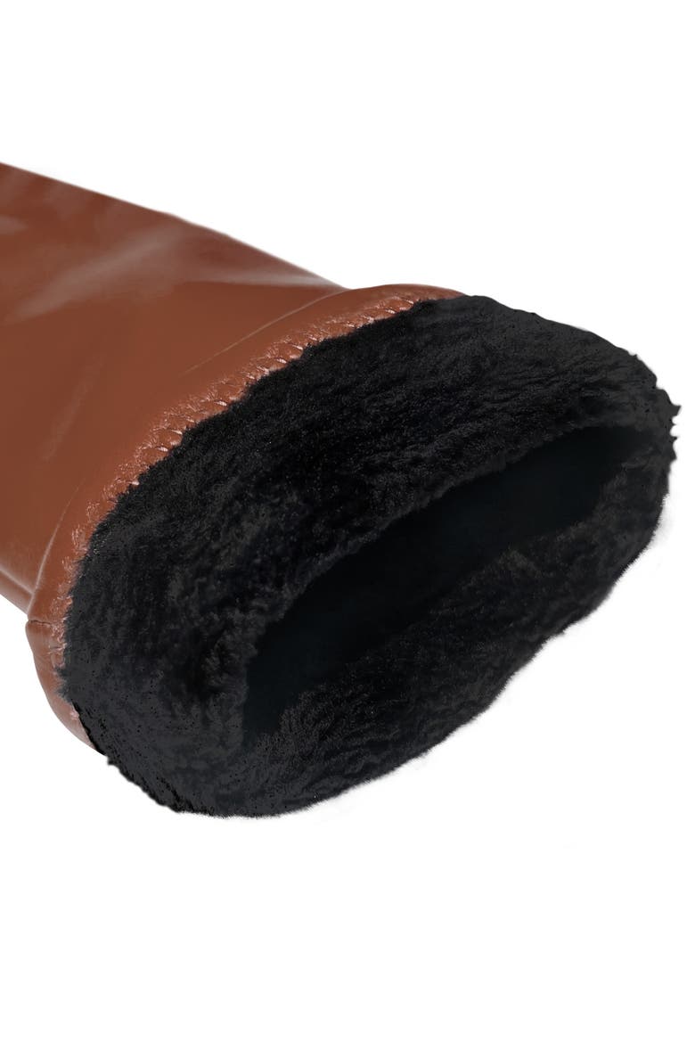 Extra long Premium Lamb Leather Touchscreen Gloves, Alternate, color, tobacco