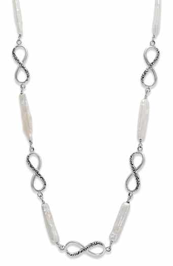 Infinity Biwa Pearl Necklace