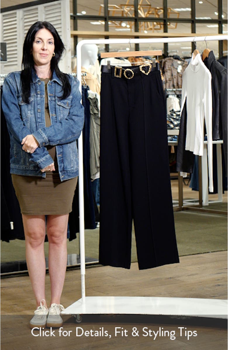 Golden Belt Wide Leg Pants, sales video thumbnail