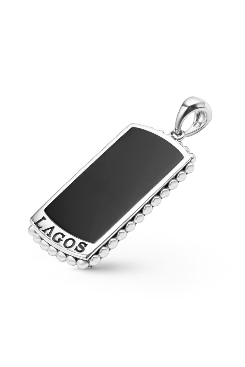 Men's Anthem Black Agate Tag Amulet, Alternate, color, BLACK AGATE