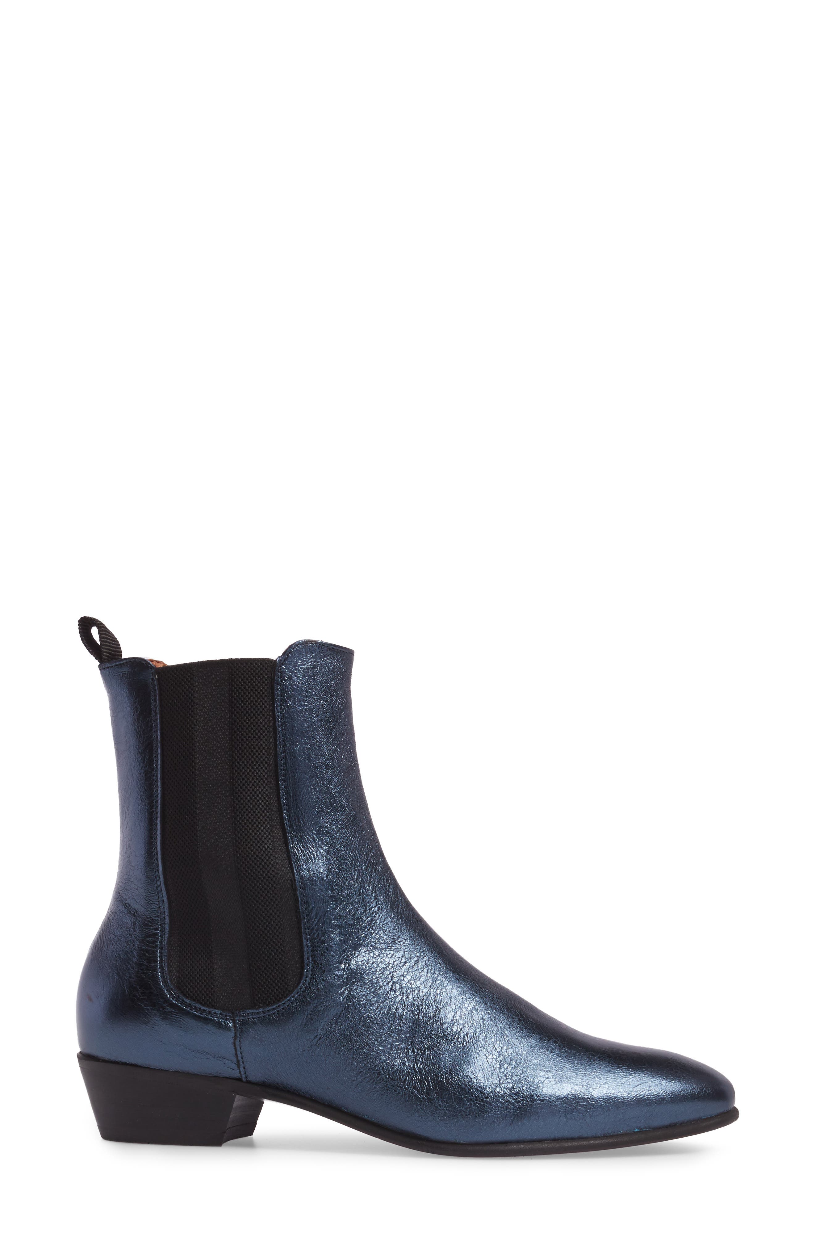 Hudson London Kenny Bootie, Alternate, color, METALLIC BLUE