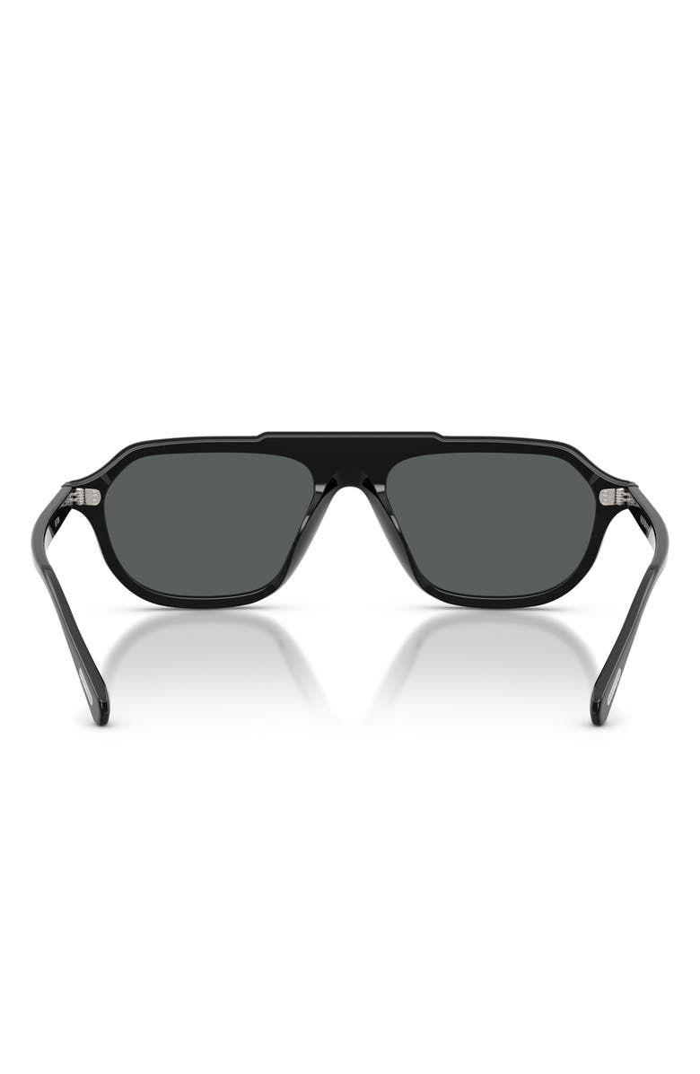 Oliver Peoples 58mm Estin Polarized Irregular Sunglasses, Alternate, color, Black / Midnight Express Polar