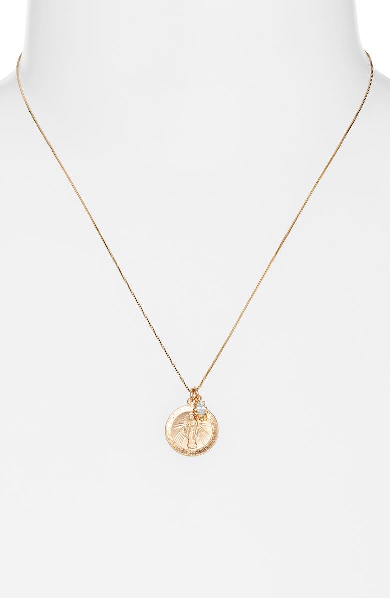 Child of Wild Divine Mother Pendant Necklace, Alternate, color, Gold