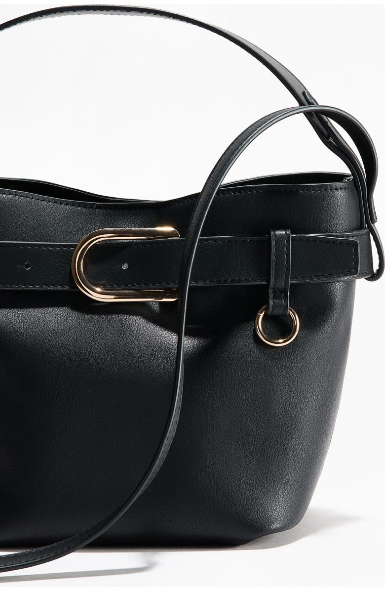 H&M Crossbody Bucket Bag, Alternate, color, Black