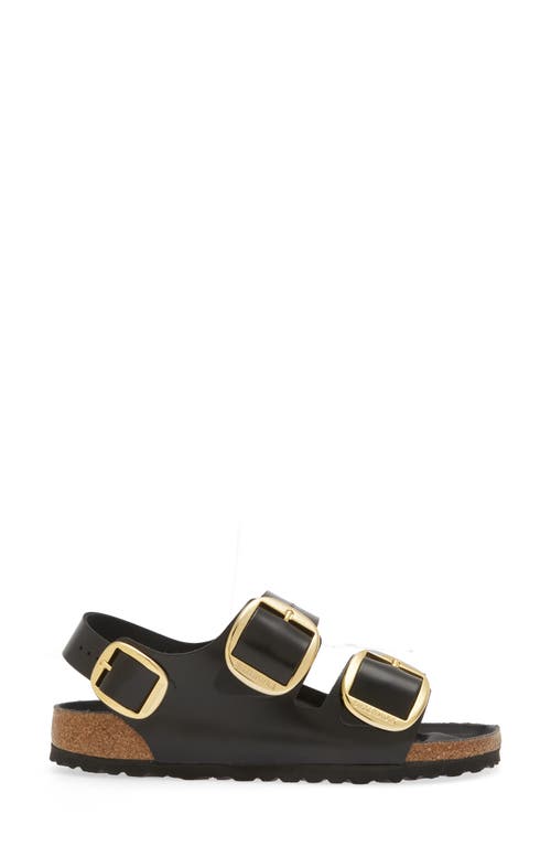 Birkenstock Milano Big Buckle Slingback Sandal In Black