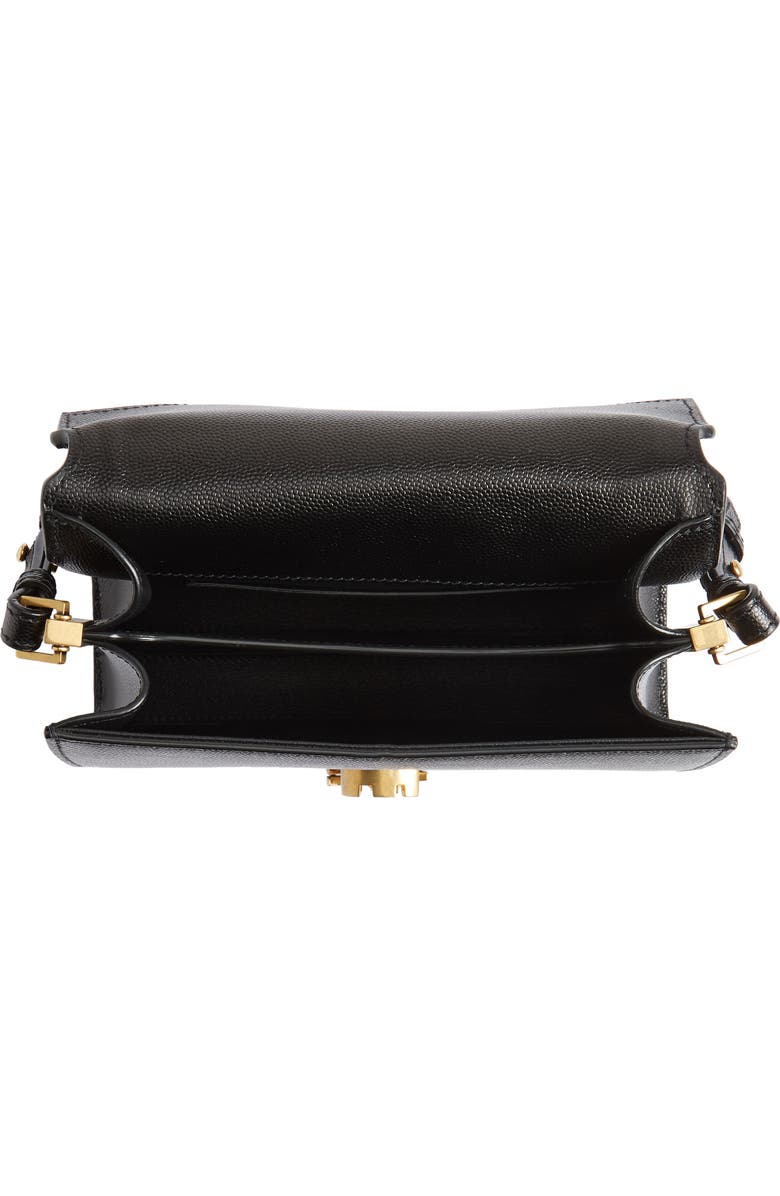 Saint Laurent Mini Cassandra Leather Top Handle Bag, Alternate, color,