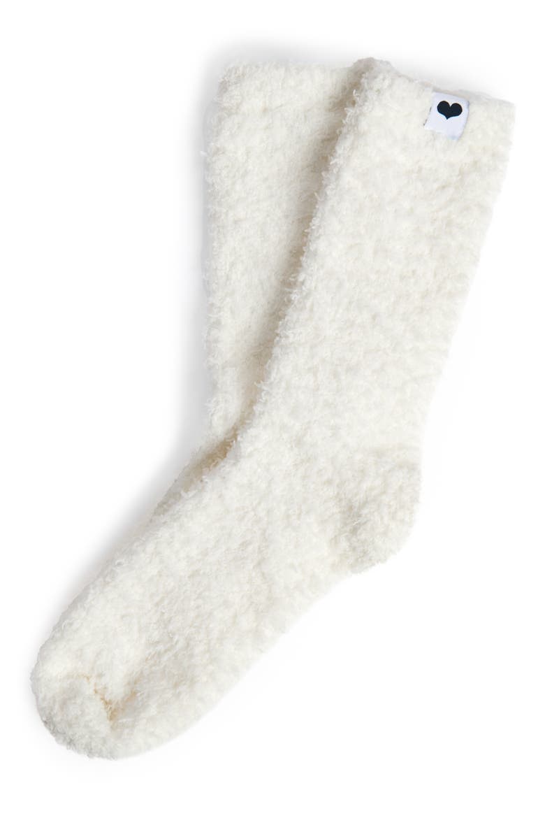 Dolce Slouchy Lounge Socks, Main, color, CREAM