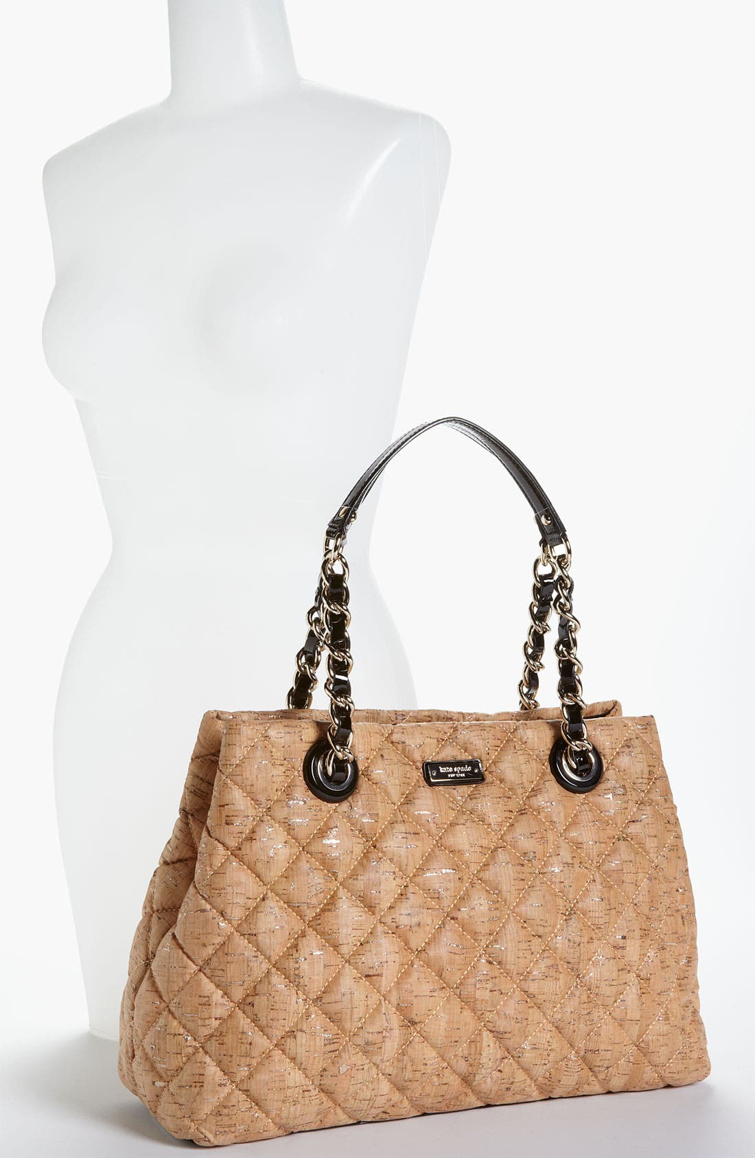 'gold coast - maryanne' cork shopper, Alternate, color, NATURAL/ GOLD