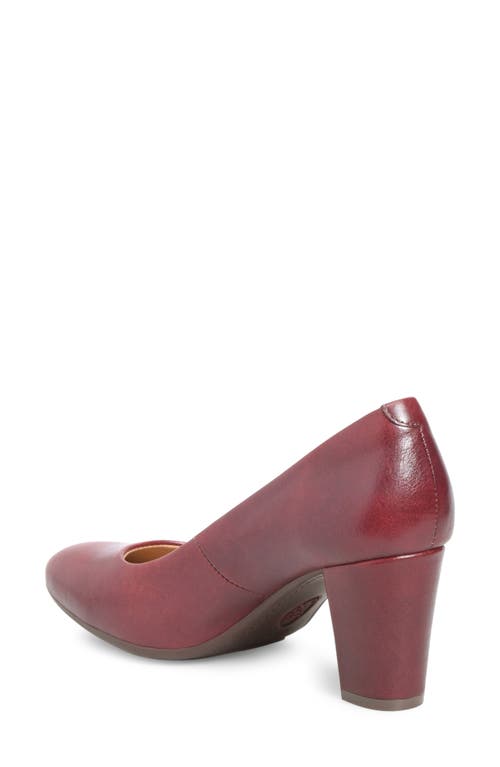 Söfft Parisa Leather Pump In Chianti