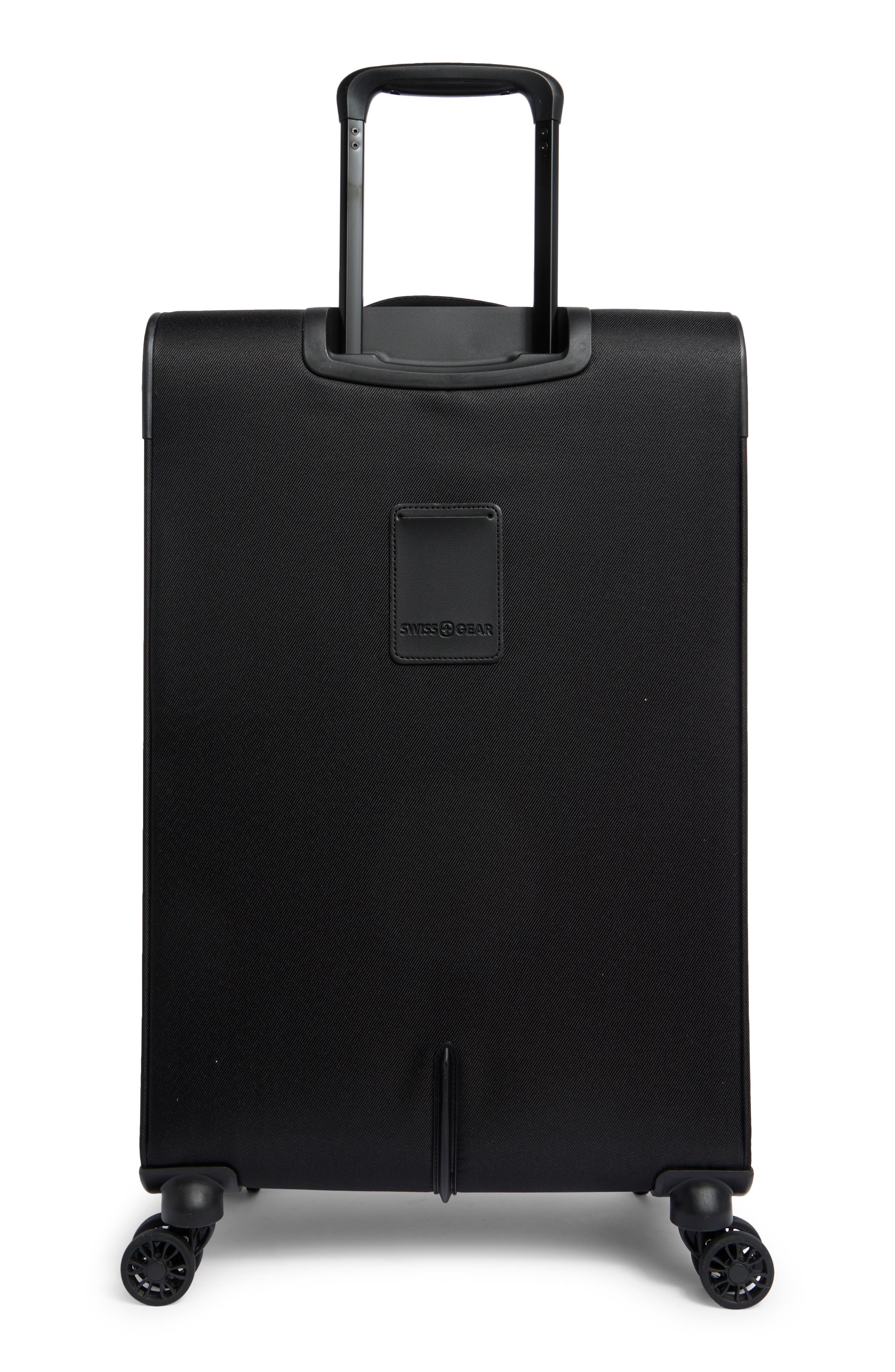 SWISSGEAR 24-Inch Softside Spinner Luggage, Alternate, color, Black