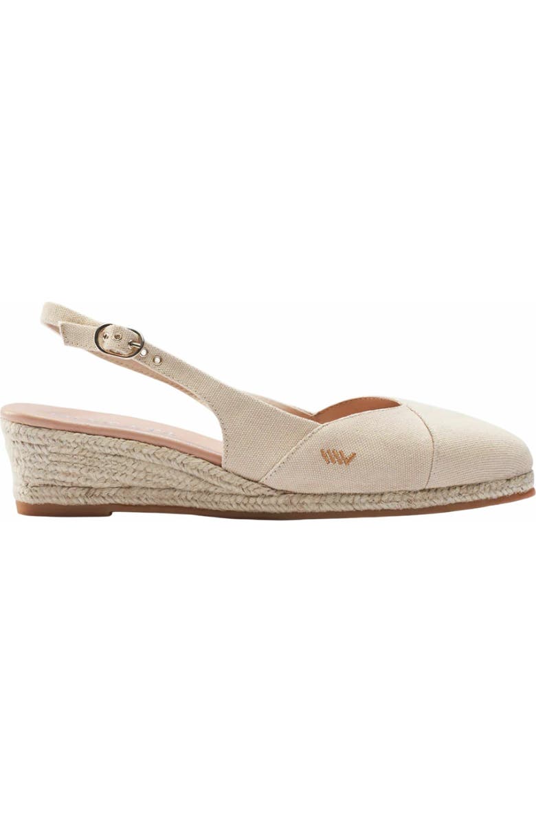 VISCATA Premia Canvas Espadrille Wedges, Main, color, Beige