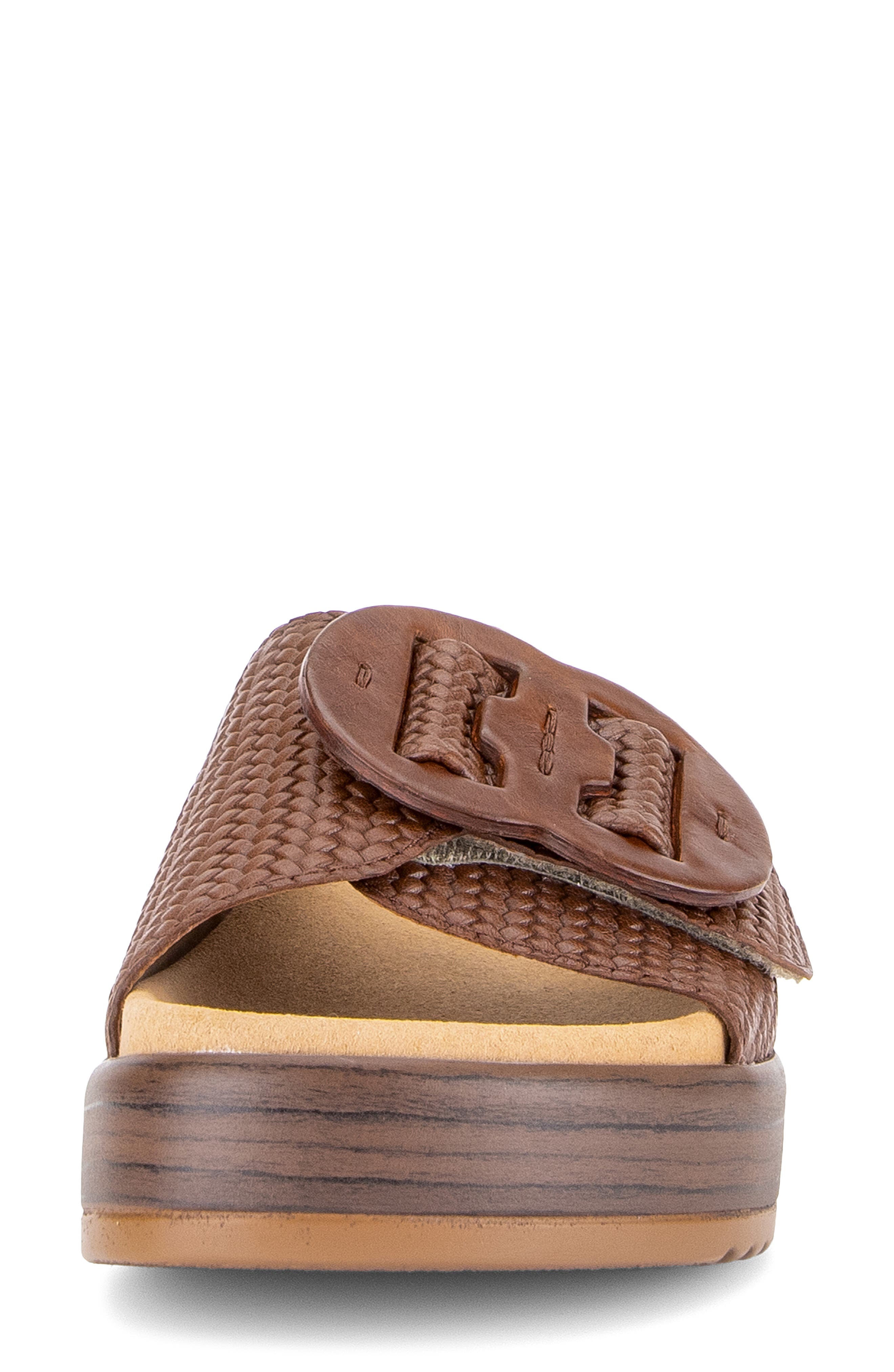Platform Slide Sandal, Alternate, color, COGNAC