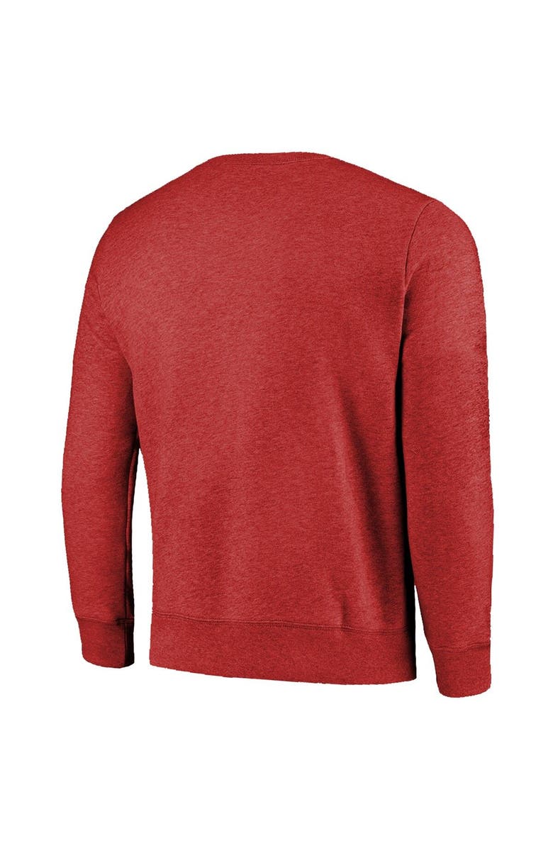 Majestic Threads Men's Majestic Threads Red Kansas City Chiefs Super Bowl LVII High Tide Tri-Blend Pullover Sweatshirt, Alternate, color, 