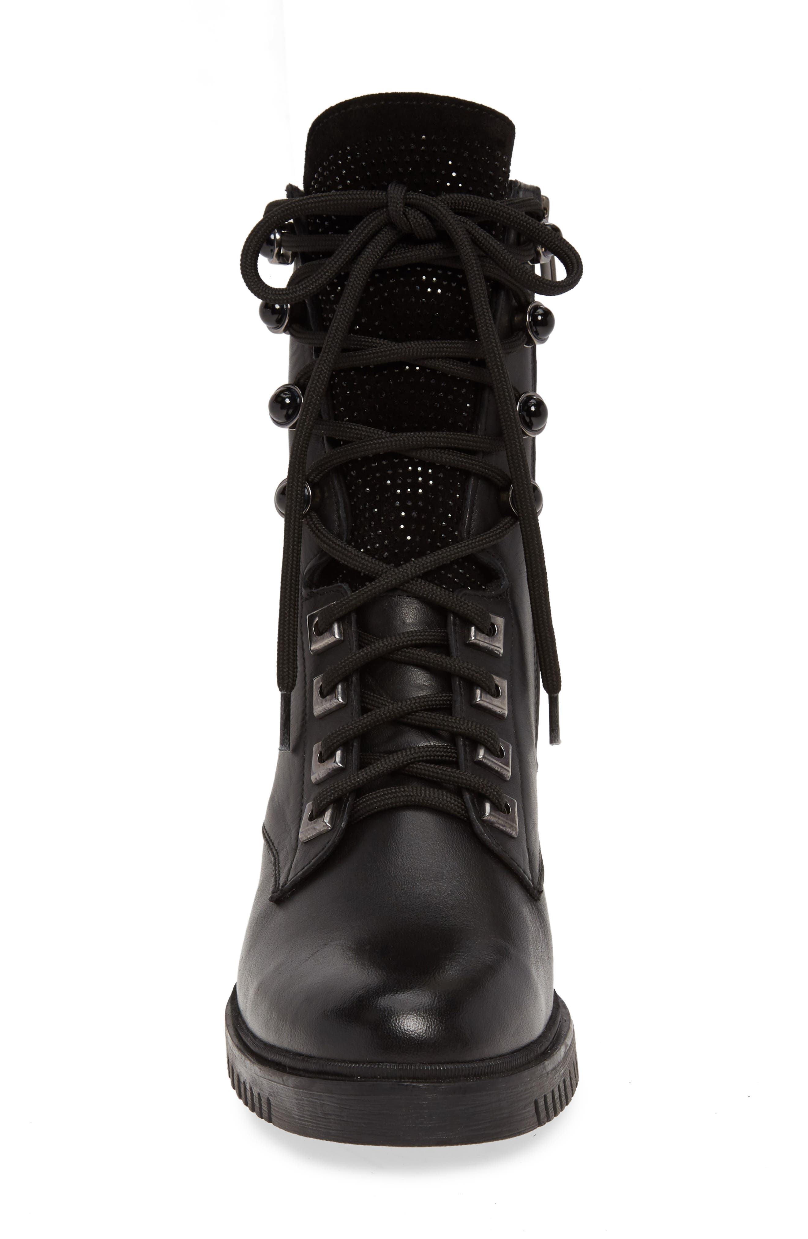 Manner Combat Boot, Alternate, color, BLACK LEATHER
