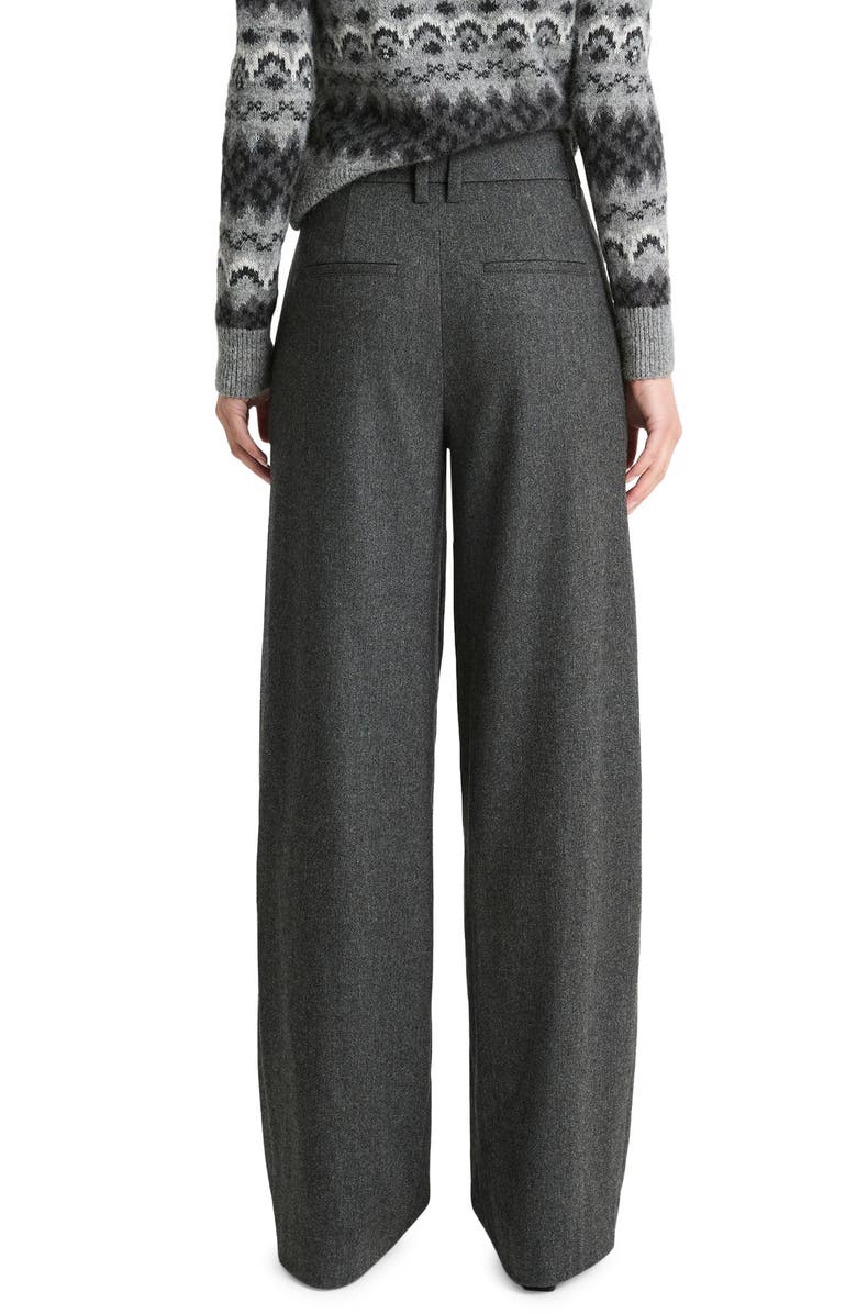 Vince High Waist Herringbone Wide Leg Pants, Alternate, color, 
