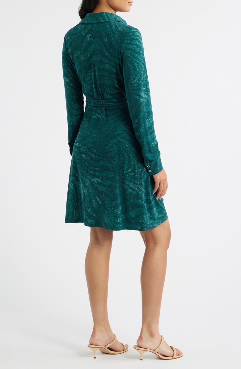 Tommy Bahama Carmela Bayside Long Sleeve Wrap Dress, Alternate, color, Briny Deep