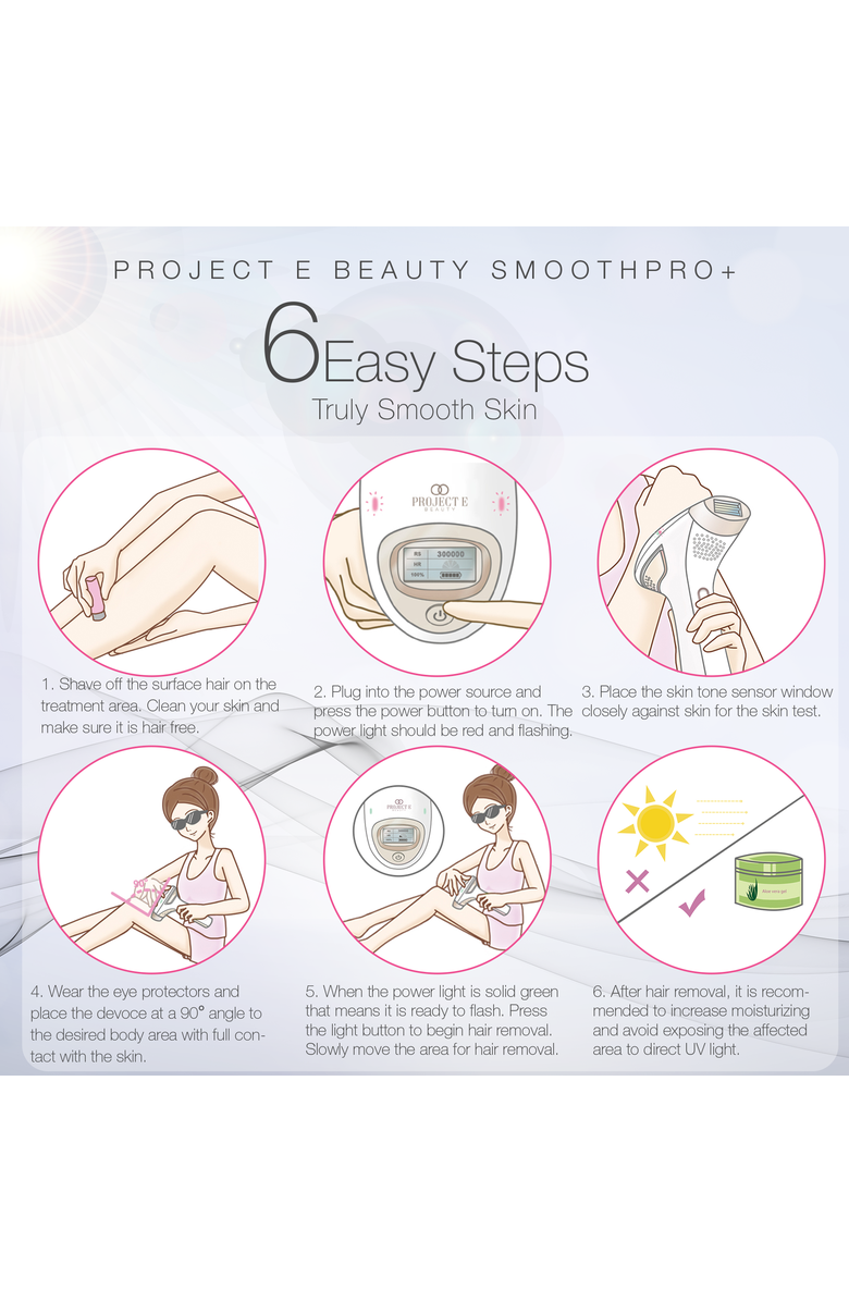 Project E Beauty SmoothPro+ IPL Hair Removal Device, Alternate, color, White