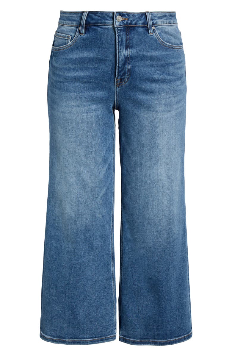 Bayeas Lisa Wide Leg Jeans, Alternate, color, Medium Blue