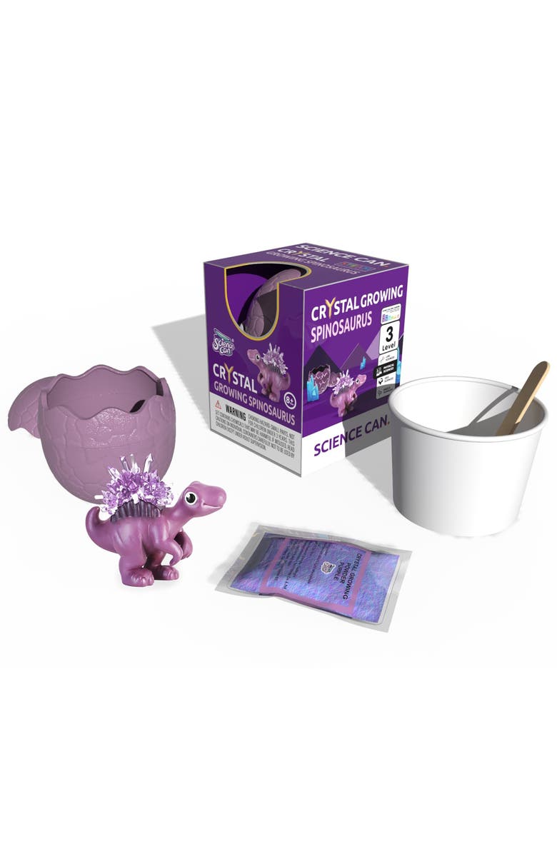 Science Can Crystal Dinosaur Growing Kit, Alternate, color, Multicolored