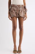 Isabel Marant Coralie Print Cotton Voile Miniskirt