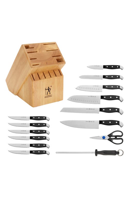 Henckels Cutlery Statement 15-piece Knife Block Set In Black