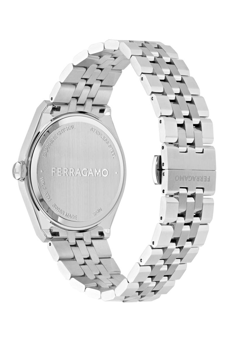 Vega Bracelet Watch, 40mm, Alternate, color, BLACK/ STAINLESS STEEL