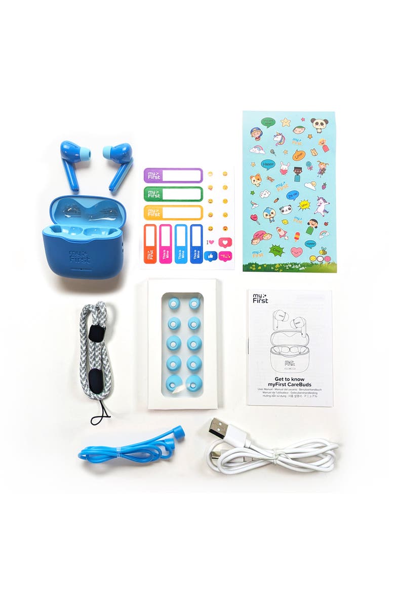 CareBuds - Wireless Bluetooth Earbuds for Kids, Alternate, color, Blue