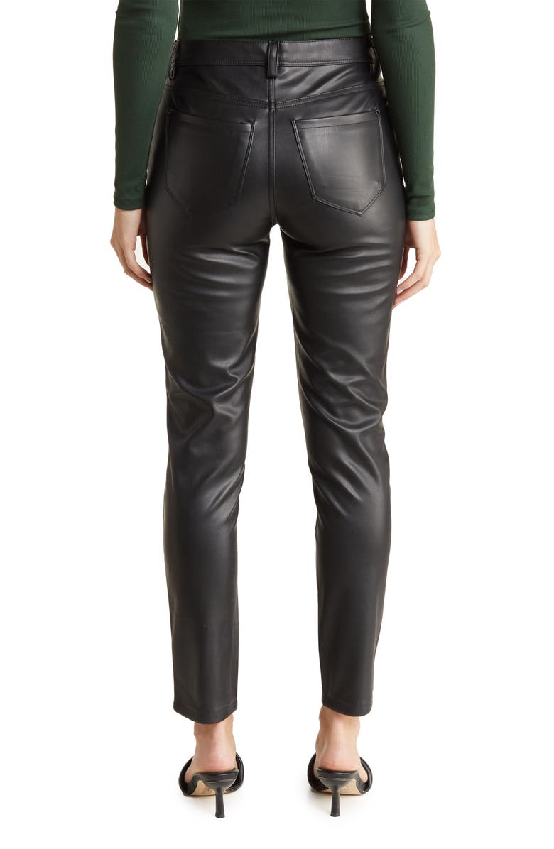 Kensie Faux Leather High Waist Skinny Pants, Alternate, color,
