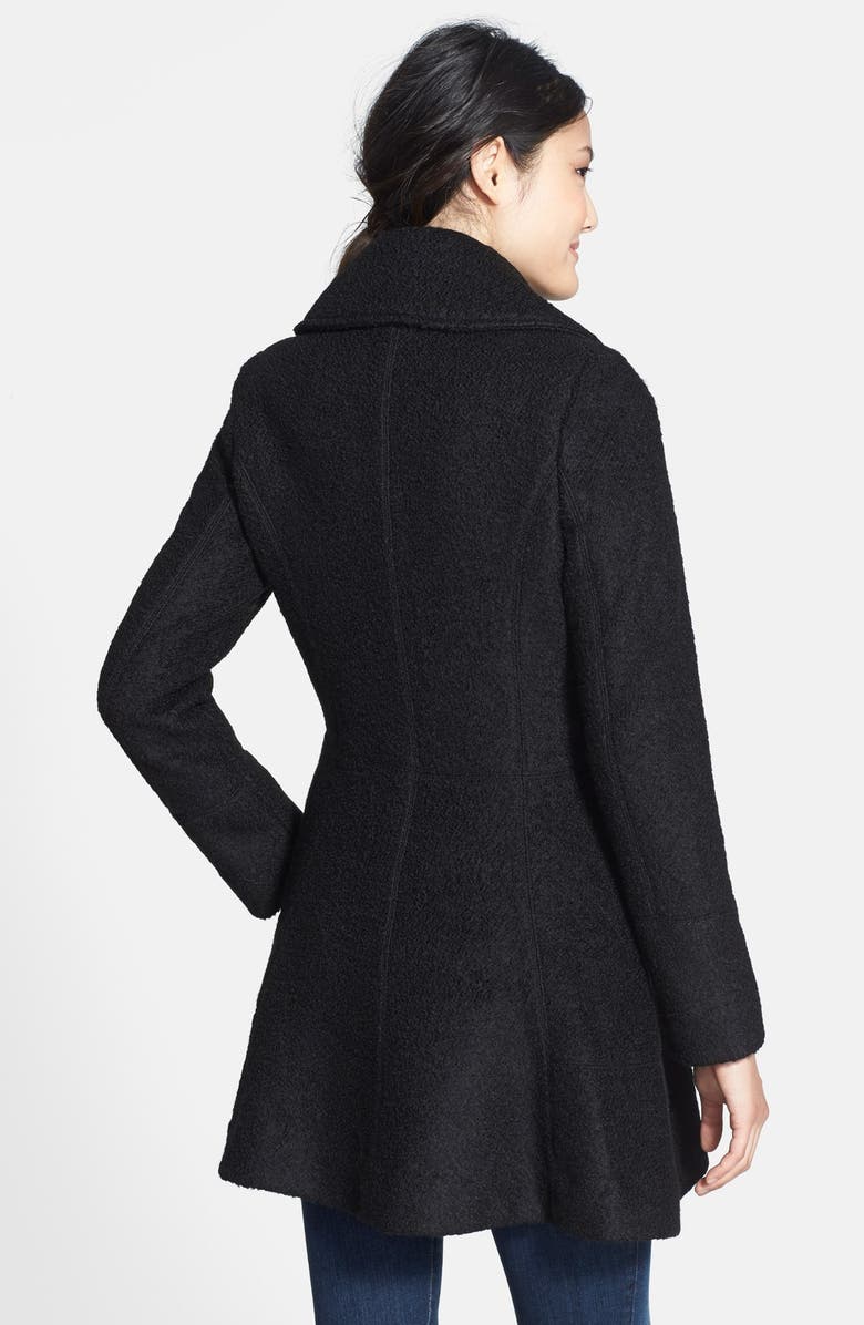 GUESS Double Breasted Bouclé Coat, Alternate, color, 