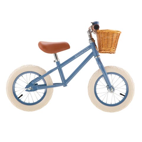 First Go Vintage Balance Bike Blue