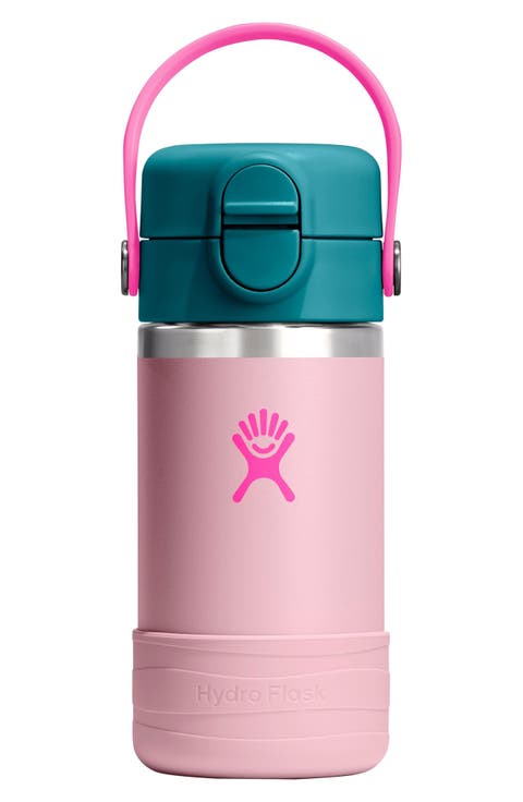 Kids' 12 oz. Wide Mouth Covered Straw Water Bottle