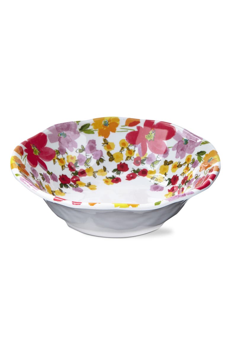 tag Springtime Floral Melamine Bowls Set of 4 Dishwasher Safe, Main, color, Multicolored