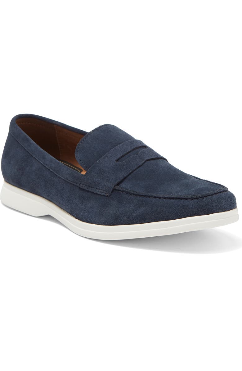 WINTHROP Palmdale Leather Loafer, Main, color, Navy Suede