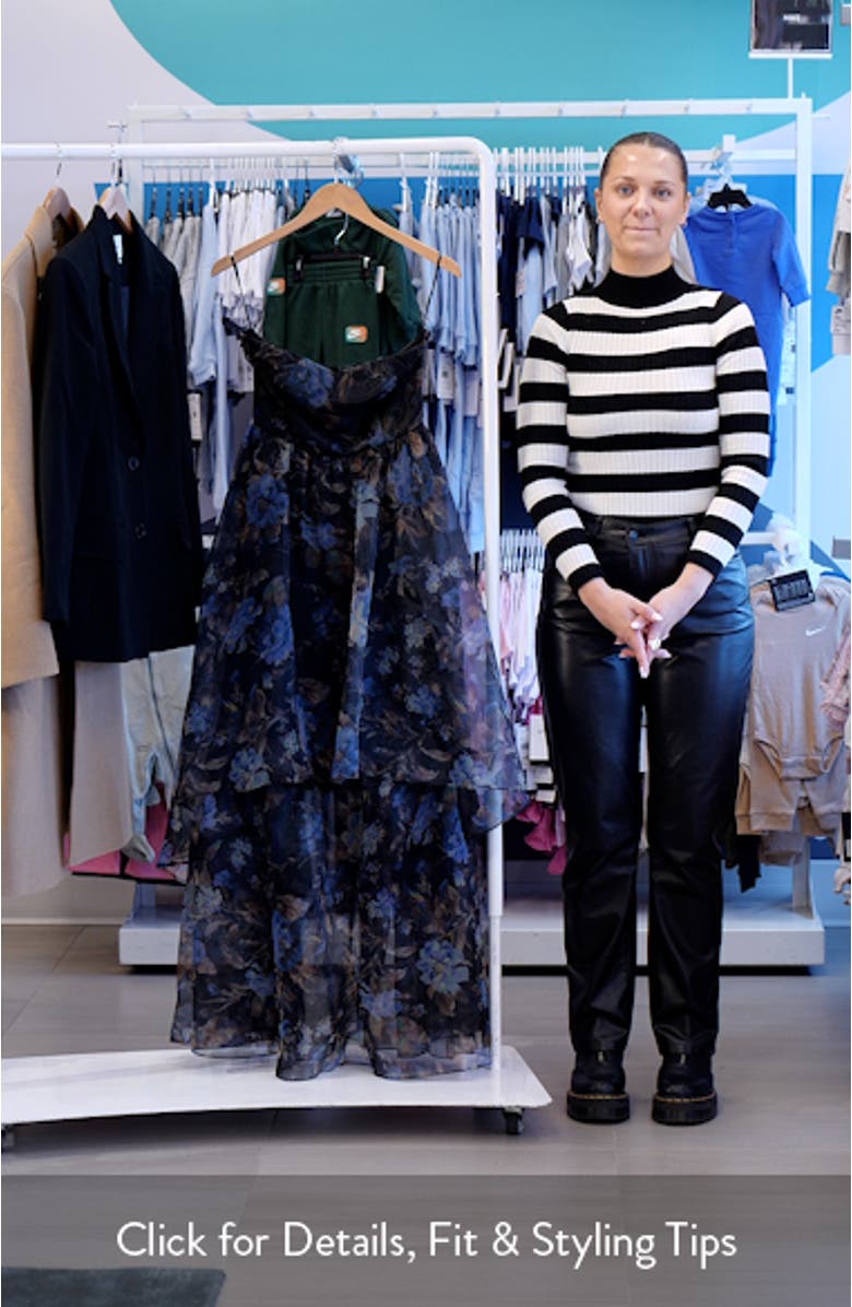 Marie Strapless Tiered Maxi Cocktail Dress, sales video thumbnail