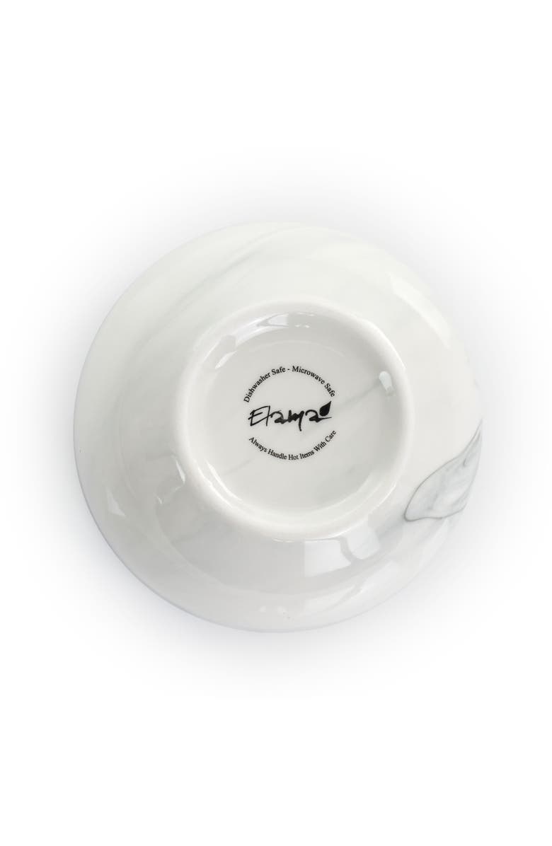 Elama Fine Marble 16 Piece Stoneware Dinnerware Set, Alternate, color, White