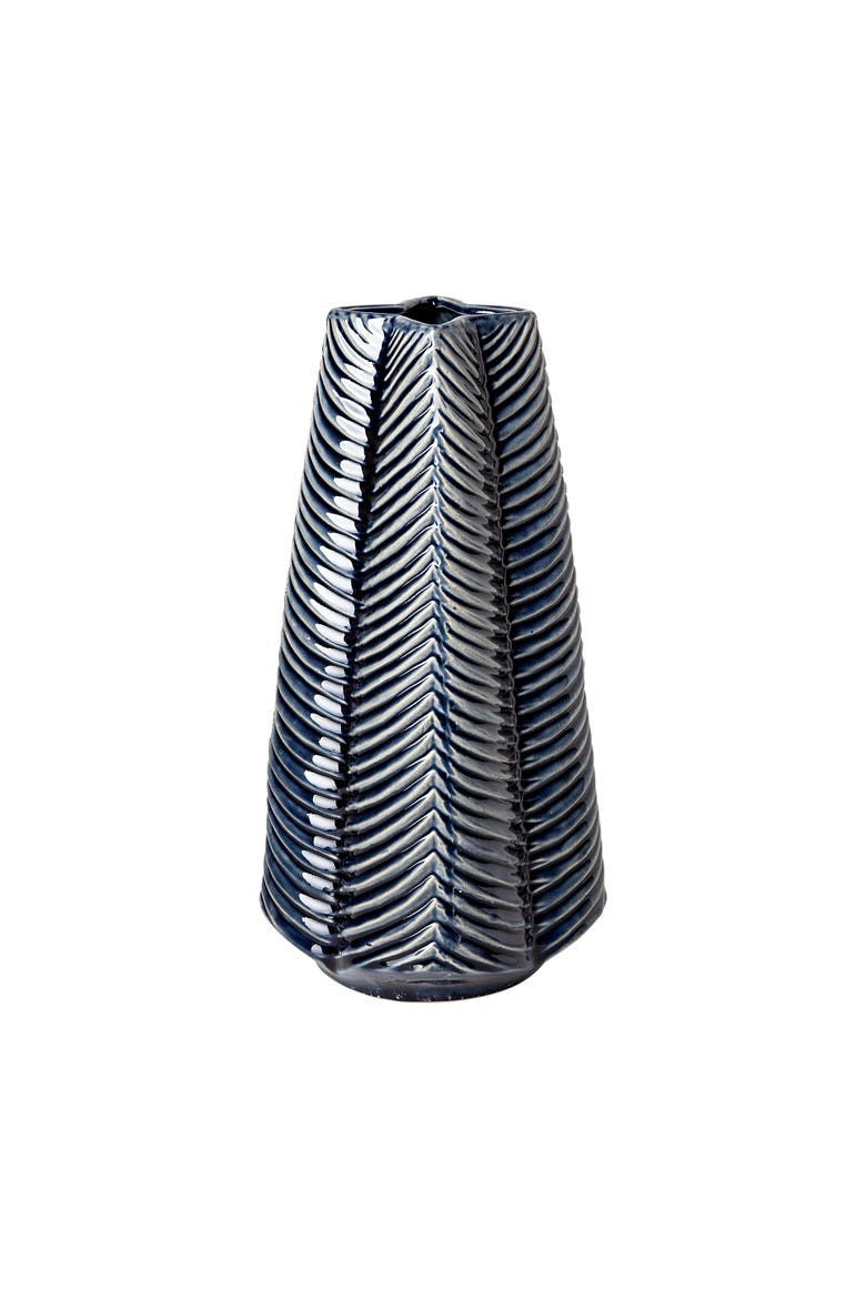 Bashir Gloss Ceramic Vase, Alternate, color, Blue