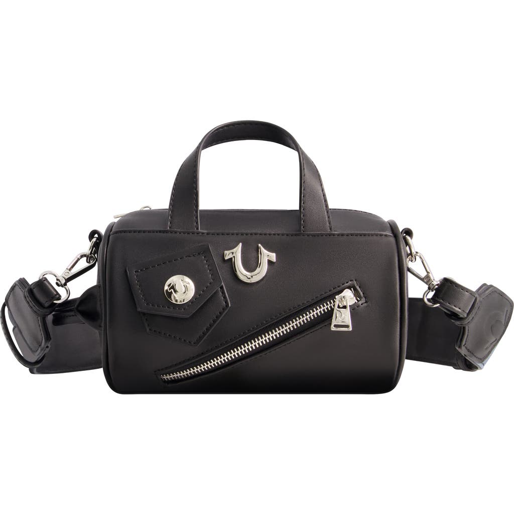 True Religion Zip Top Mini Duffle Handbag