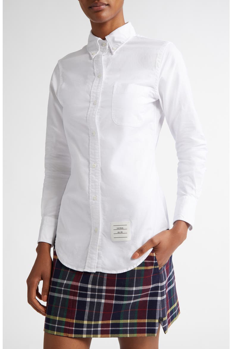 Men's Classic Fit Cotton Button-Down Shirt, Alternate, color, WHITE