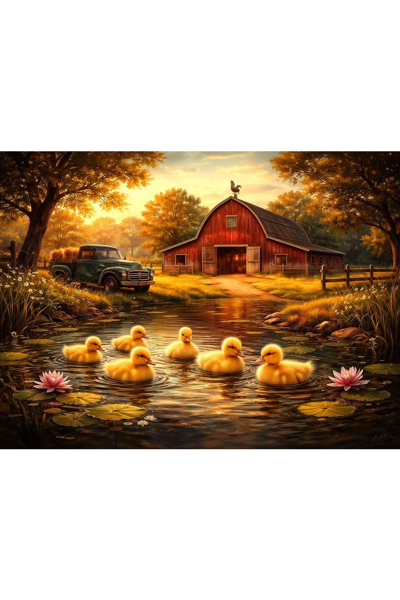 A Raft of Ducks 1000, Alternate, color, Multicolor