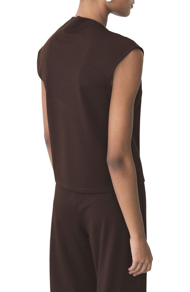 MANGO Candela Extended Shoulder Funnel Neck Top, Alternate, color,