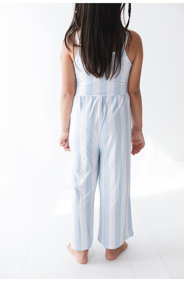 Charlie Lou Baby<sup>®</sup> Baby Girl's Cotton Candy Stripes Wide Leg Jumpsuit, Alternate, color, Blue