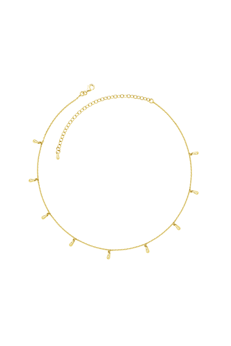 Mini Drop Choker Style Necklace, Main, color, Gold Vermeil