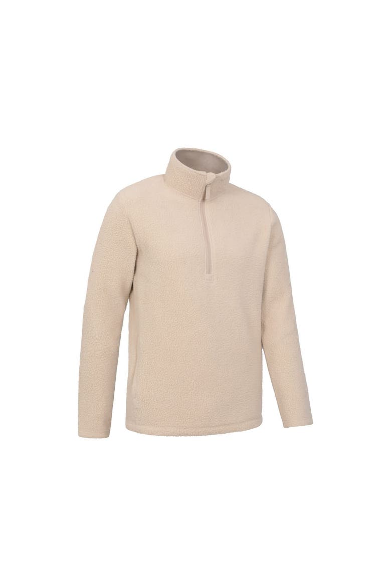 Ted Borg Half Zip Fleece Top, Alternate, color, Beige