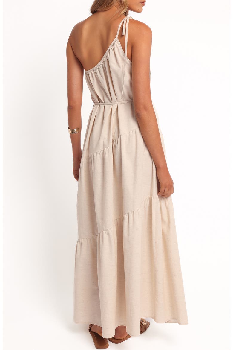 Hilde Asymmetric Maxi Dress, Alternate, color, OATMEAL