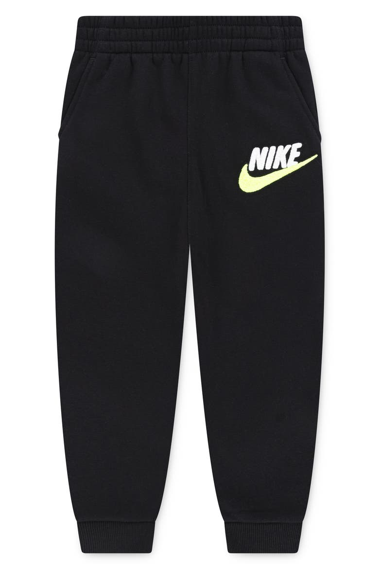 Kids' Club Graphic Joggers, Alternate, color, BLACK