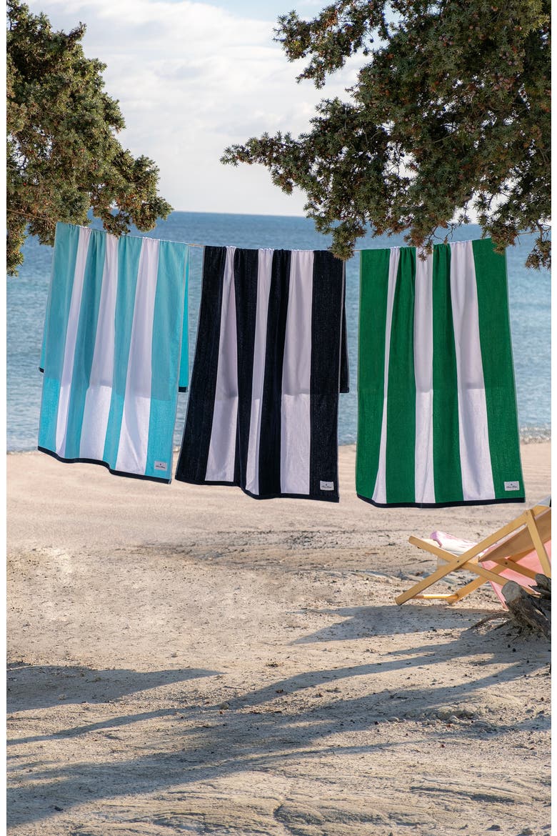 Stripe Beach Towel, Alternate, color, GREEN